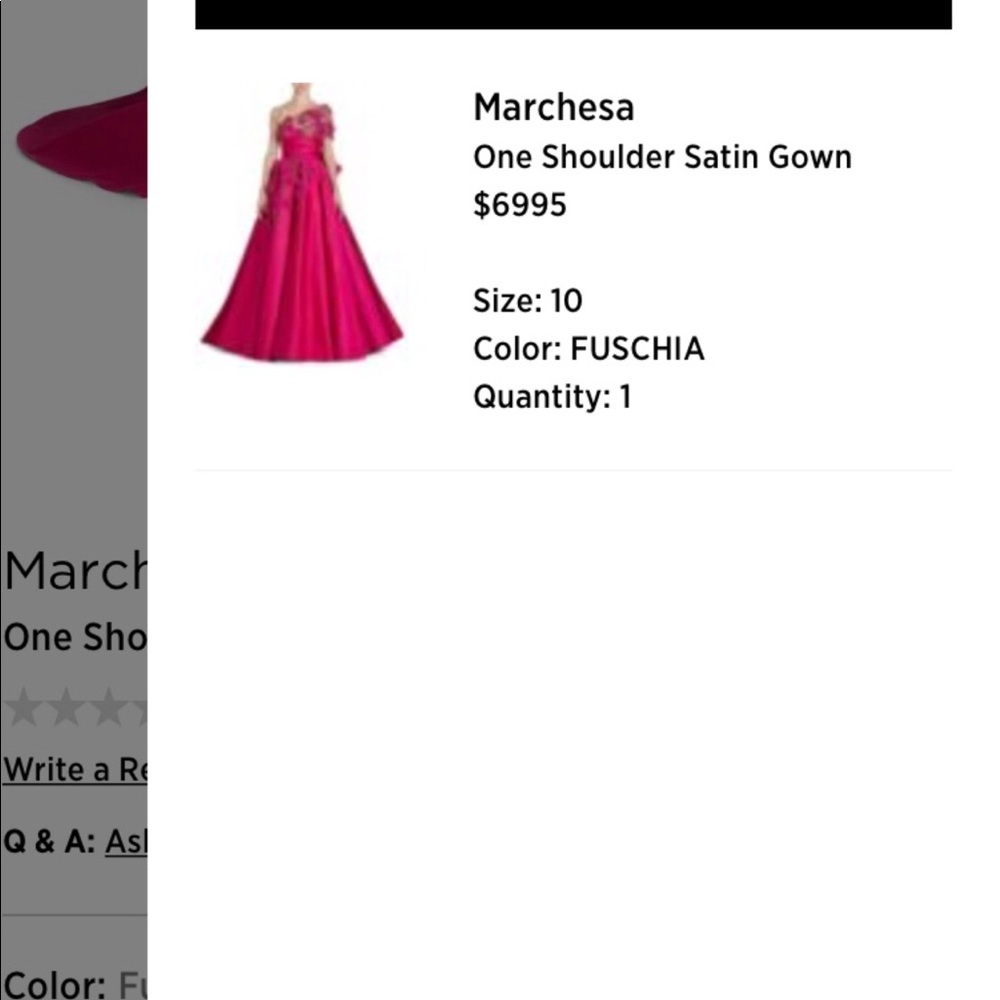 Marchesa gown - Picture 6 of 8